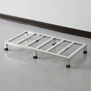 낮은 스텐 받침대 정리대 작업 부엌 수납렉 발판 스테인리스 다용도 식당, 스테인리스 100x50x10cm 6개