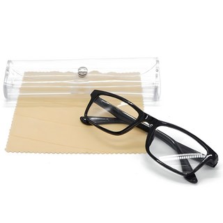 휴대용 초경량 블루라이트 차단 안경테 고탄성 TR안경다리 케이스 닦이세트 독서 안경