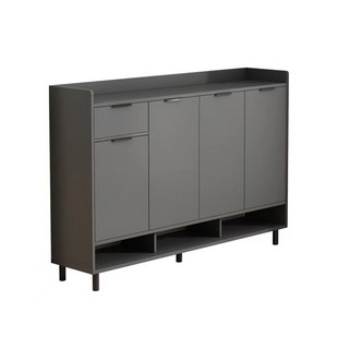 E家工廠 鞋櫃, 灰色, 3層