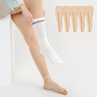 시크릿레스트 3사이즈 무발스타킹 80D 5p