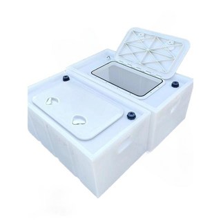 횟집 물고기통 활어 운반 상자 통 플리스틱 수조 탱크, 1개, 80L 뚜껑 75 x 40x35 35 x 24