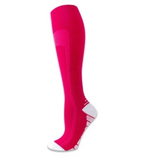 Fittest 運動長襪 足球襪 登山襪 加壓襪, 紅, 1個