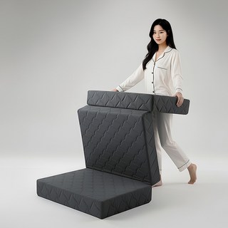 로안슬립 국내제작 3단 접이식 매트리스 라지킹 사이즈