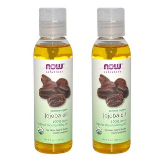 나우푸드 서티파이드 호호바 오일 퓨어 모이스처라이징 오일, 118ml, 2개