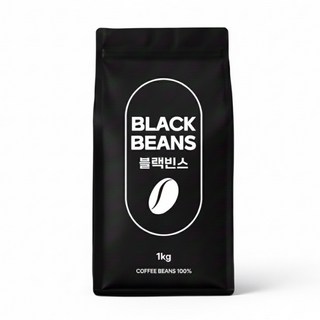 블랙빈스 베트남 로부스타 워시드, 1개, 1kg, 홀빈(분쇄안함)