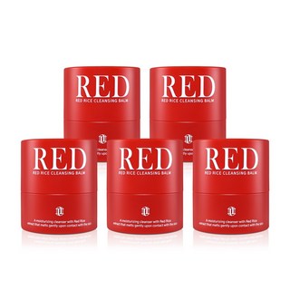 위미에르 레드 라이스 클렌징 밤 모공 비건 약산성 블랙헤드제거 피지제거 보습, 5개, 50ml