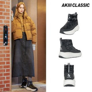 아키클래식 여성 퀼팅 방한화