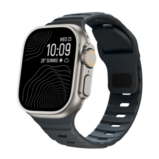 밴드톡 애플워치 호환 계단 실리콘 스포츠 스트랩 (11 10 9 8 7 6 5 4 3 2 SE2/3 Ultra2/3)밴드 42/46/49/40/38/44/41/45mm, 미드나이트, 1개