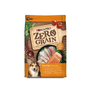 TOMA-PRO 優格零穀全齡犬 5種魚晶亮護毛配方 5.5磅 – 無穀配方，亮麗毛髮，全方位營養, 2.49kg, 1個, Fresh Atlantic Cold Water Fish as Base