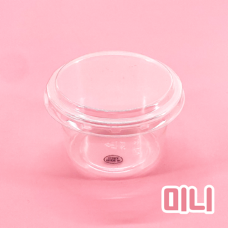 정담 원형 보틀케이크 용기 PET, 투명, 50개