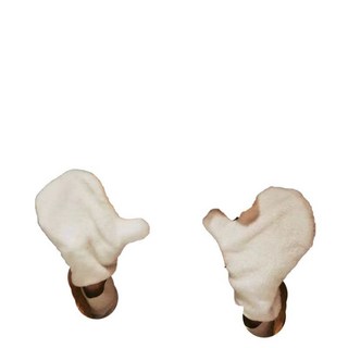 手指耳罩韓版加絨保暖耳包秋冬新款手掌耳罩情侶手型耳罩耳套