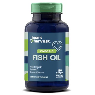 Heart & Harvest 歐米茄-3 魚油軟膠囊, 1個, 120錠