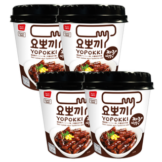 요뽀끼 짜장 떡볶이컵, 120g, 4개