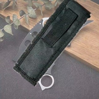 台灣熱銷不鏽鋼折疊爪子美工刀 EDC迷你隨身開箱鑰匙扣雕刻刀, 1個, 只有一個收納袋