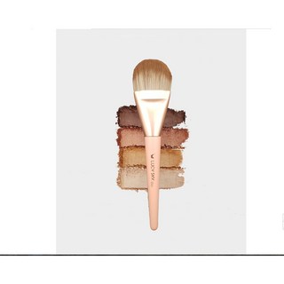 루시스카이 납작 파운데이션 브러쉬 파데브러쉬 촘촘한 밀착력, 1개, 로즈골드