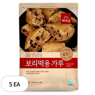 배대감 보리떡용 가루, 5개, 2kg