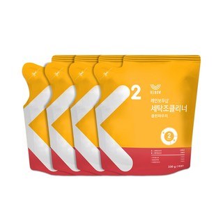 레인보우샵 세탁조클리너 클린파우치 330g, 4개