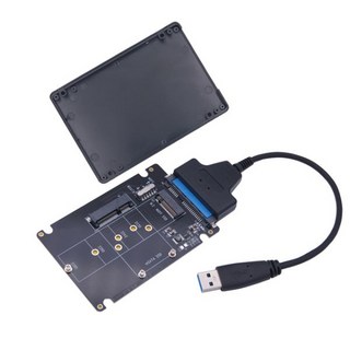 MSATA M2 USB 어댑터 케이스 SSD 외장 3.0 M.2 에서 mSATA SSD에서 USB3.0 변환기 라이저 2.5 인치 인클로저 3, Board Shell Cable, 04 Board Shell Cable