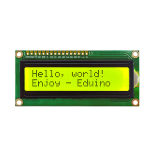 아두이노 LCD 16x2 디스플레이 모듈(노란색 백라이트) / Arduino 1602, 1개