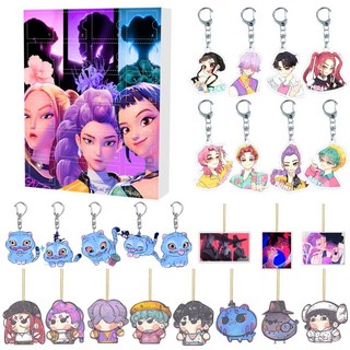 Kpop Demon Hunter 聖誕倒數月曆盲盒 亞克力鑰匙扣掛飾 24格驚喜禮物, 1個, 第31款