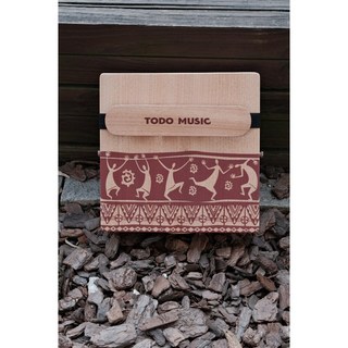 烏克時代 TODO 三合一旅行木箱鼓 - 奧古曼木 跳舞小人, 1個, CTD-04奧古曼(四邊形)