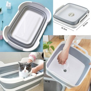 애견 캠핑 목욕 식기 접이식 욕조 소형1p, 소형, 1개