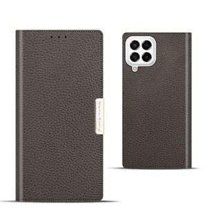 갤럭시 점프2 / M33 - 오플레더락 천연소가죽 마그네틱 플립 케이스