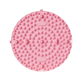 超慢跑墊磁石指壓板，加大加厚55公分無摺痕，健康步道腳底按摩墊, 超慢跑＂磁石＂指壓板【直徑55公分】粉色, 1個