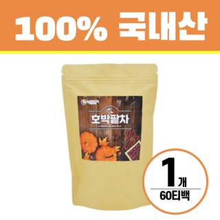 호박차 팥차 헬시위듀 호박팥차 티백 건강차, 1개, 60개입, 1.5g