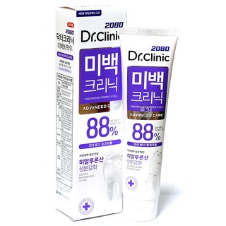 2080 닥터크리닉 2.0 미백 치약, 120g, 1개