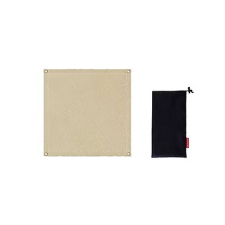 野營防火布 玻璃纖維布 焚火台隔熱墊 燒烤防火墊 防火毯, 1個, S號(50x50cm)