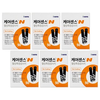 케어센스N 혈당시험지 혈당측정지 50매, 1세트, 300매입