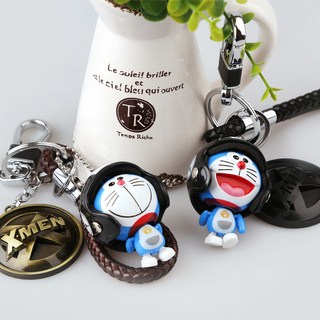 도라에몽 럭비 엑스맨 키홀더 2종, 블랙, 1개