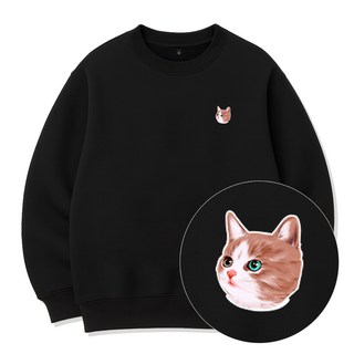 플라바 시그니처 기모 맨투맨