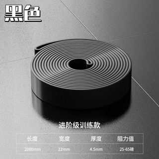 彈力帶阻力帶 健身拉力帶 輔助引體向上 瑜伽帶, 黑色25-65磅【進階款】, 1個