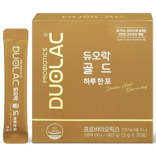듀오락 골드하루한포 유산균 프로바이오틱스 30포 1개, 30회분