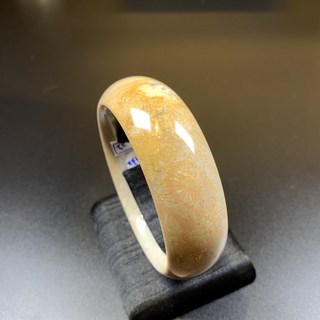 珊瑚玉手鐲 菊花石 A32 內徑56.5mm 版寬22mm 天然玉石手環