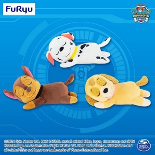 「日本空運景品」 日本正版 限定 汪汪隊立大功 阿奇 毛毛 天天 趴姿 趴睡 睡覺 娃娃 絨毛玩偶 娃娃 汪汪隊 出動前, 1個