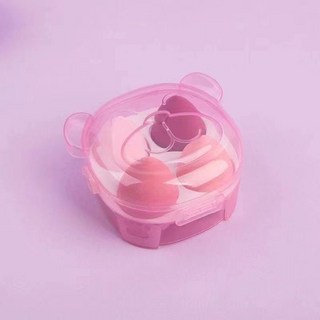 盒裝美妝蛋 乾濕兩用 不吃粉不卡粉, 1個, 盒/粉色