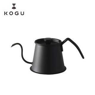 KOGU 珈琲考具 咖啡職人 2杯份 點滴式細口手沖壺 500ml 黑色, 1個