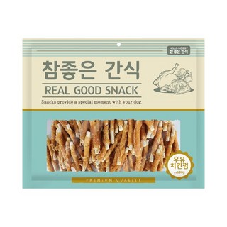 참좋은간식 강아지 건조간식, 우유치킨껌, 400g, 1개