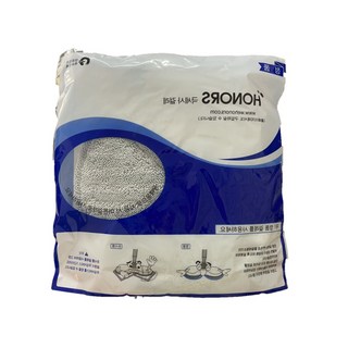 아너스 듀얼 물걸레 청소기 전용 극세사 걸레 2p, 그레이, 1개