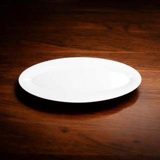 미색 특타원접시 다용도 식당 뷔페 그릇 양식 웨딩홀, 1개