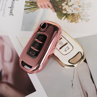 바이어블 르노삼성 호환 자동차 tpu 폴딩키 키케이스 키홀더 3버튼, 3버튼 C타입 블랙로즈 (VA-TA44)