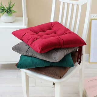 加厚新款立體坐墊 辦公客廳餐桌通用超軟毛絨坐墊 美臀墊 汽車考試墊, 1個, 40*40紅色單塊一個