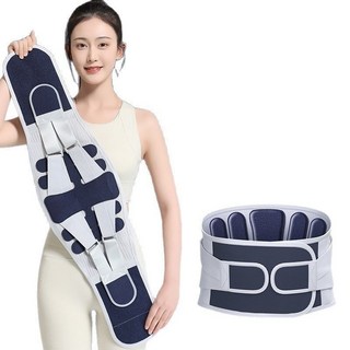 護腰帶運動護腰間盤疼痛腰託四季透氣腰圍鋼闆支撐護腰帶男女束腰, 白色, 1個