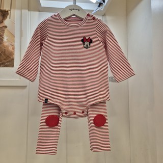 아가방 부평점 @레드스트라이프바디수트 /레깅스까지(무릎귀요미) @디즈니이월 50% @ 미니욤바디수트상하 01Q017553MI