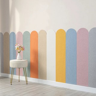 샤일리 접착식 충돌방지 벽면 쿠션 혼합컬러 벽장식 스티커 8p, 8개, 혼합색상