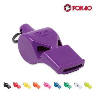 폭스40 펄 휘슬 9702 플렉스코일 추가 호각 호루라기, 1개, 퍼플 9702-0808