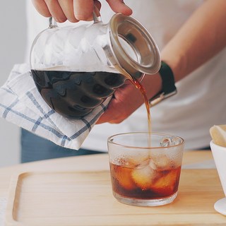 【嚴選SHOP】附蓋雲朵壺 360ml/600ml 咖啡壺 玻璃分享壺 水壺 茶壺 手沖咖啡器具【K068】, 1個, 360cc